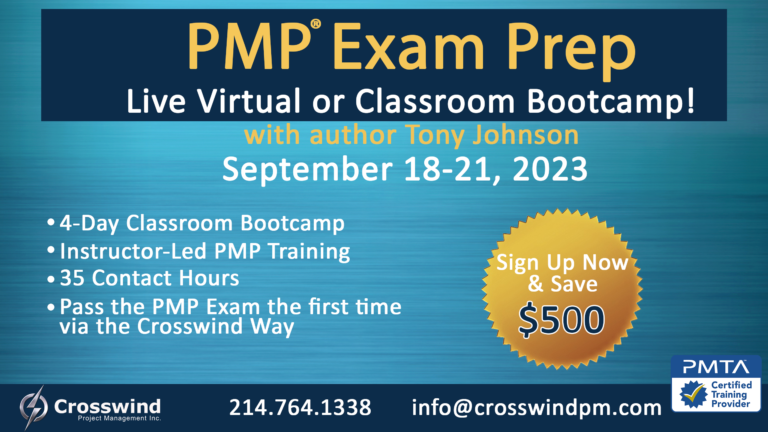 September 18 21 PMP Course Banner