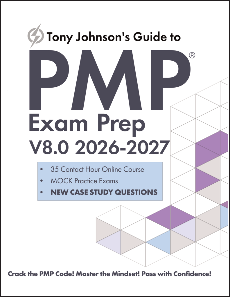 2026 PMP Exam Prep Courses | 35 Contact Hours Get PMP certified in 30 Days or Less the Crosswind Way! 1 stroke 8ball PMP front cover 2026 06 09